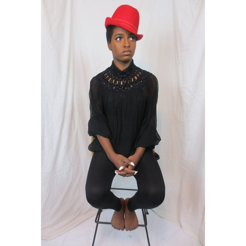 EXPERIENCE Elegance with 80s Red Hot PINK Fedora hat from TheStyleMinr.com